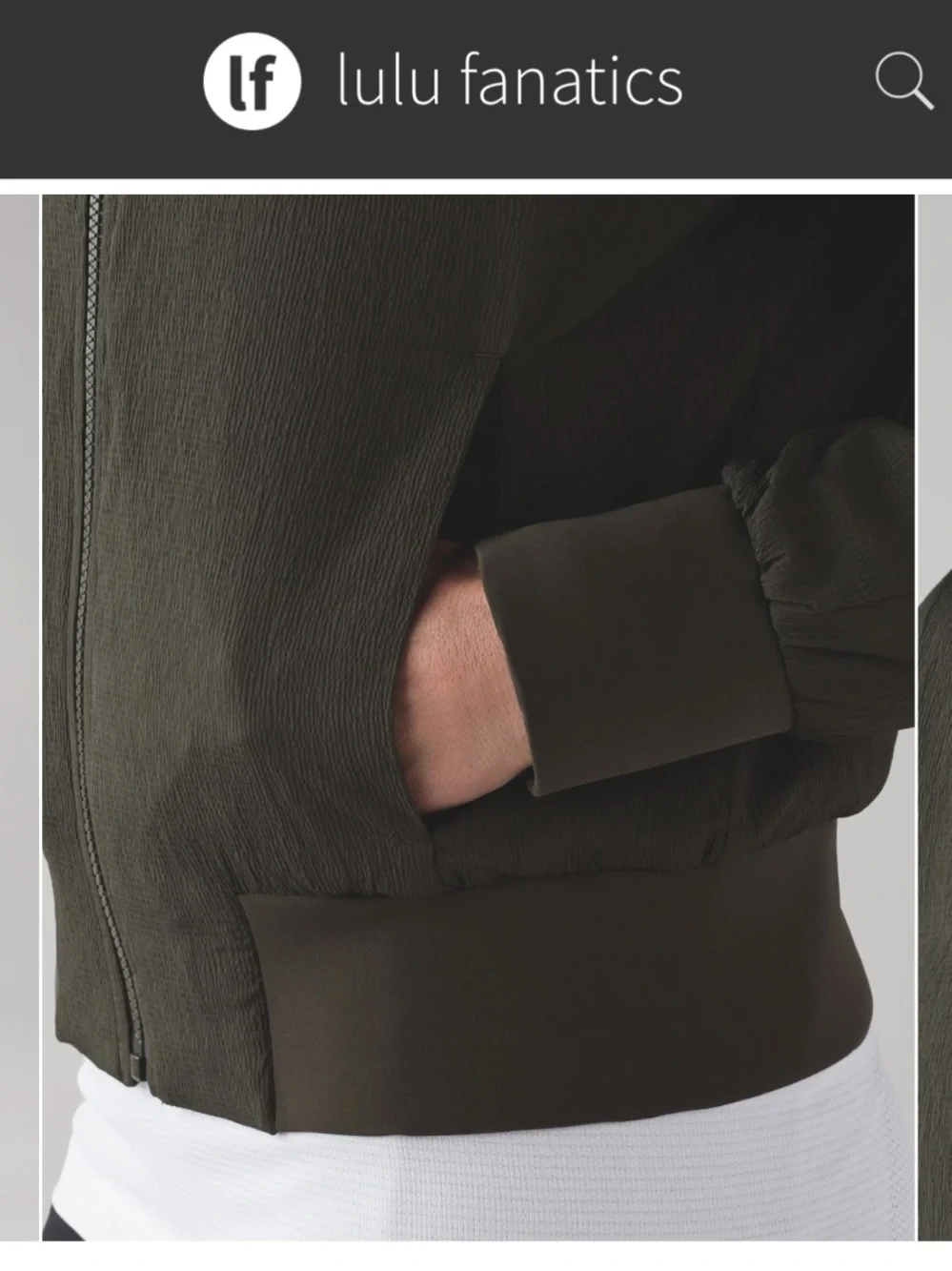 Lululemon Non-stop Olive Green Reversible Bomber Jacket 4